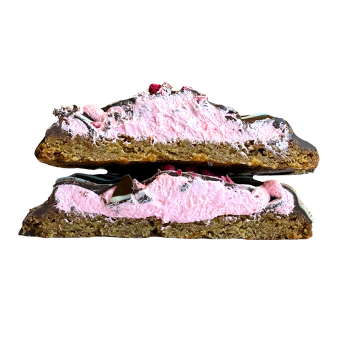 Jordbær Flødebolle Cookie