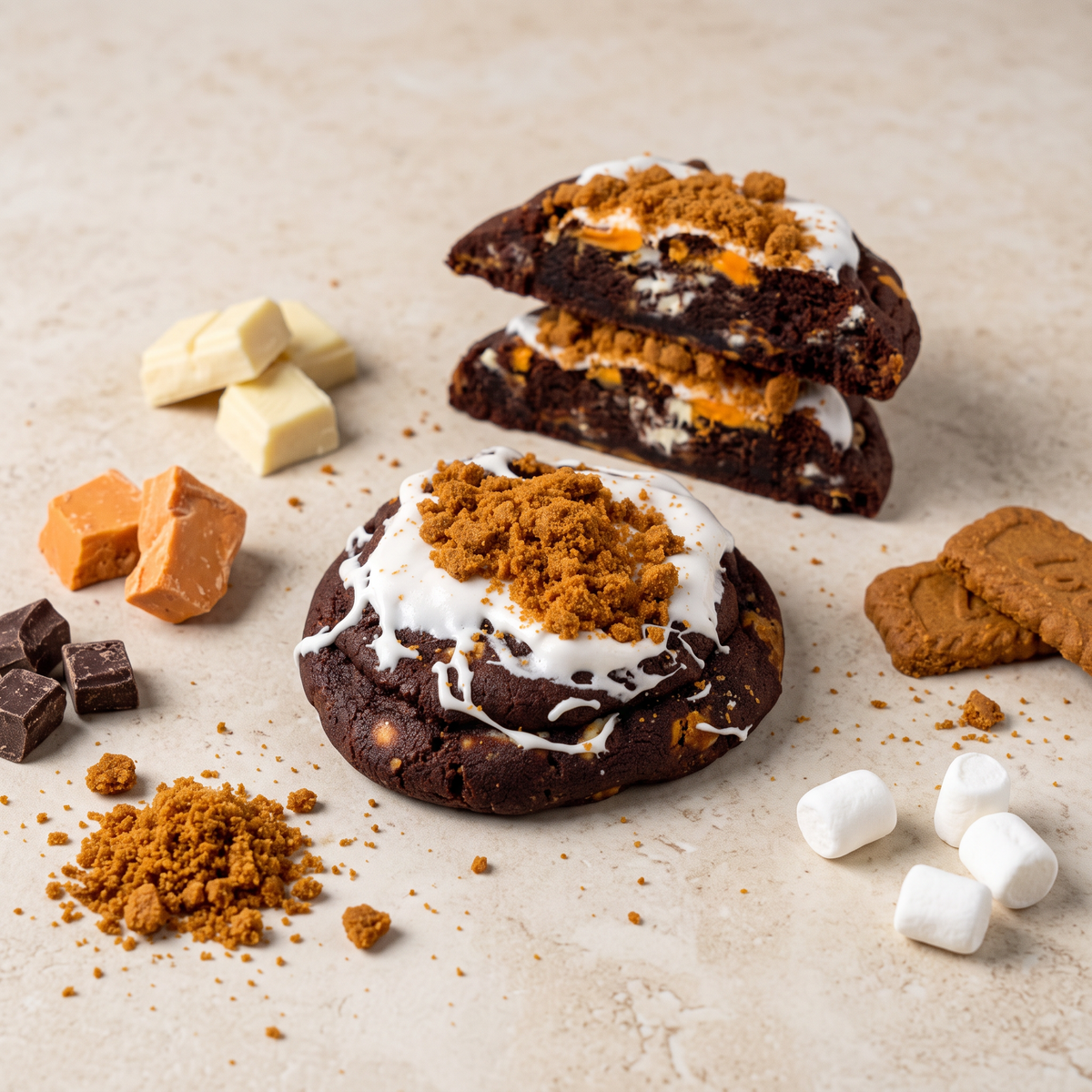 Orange S'mores Cookie