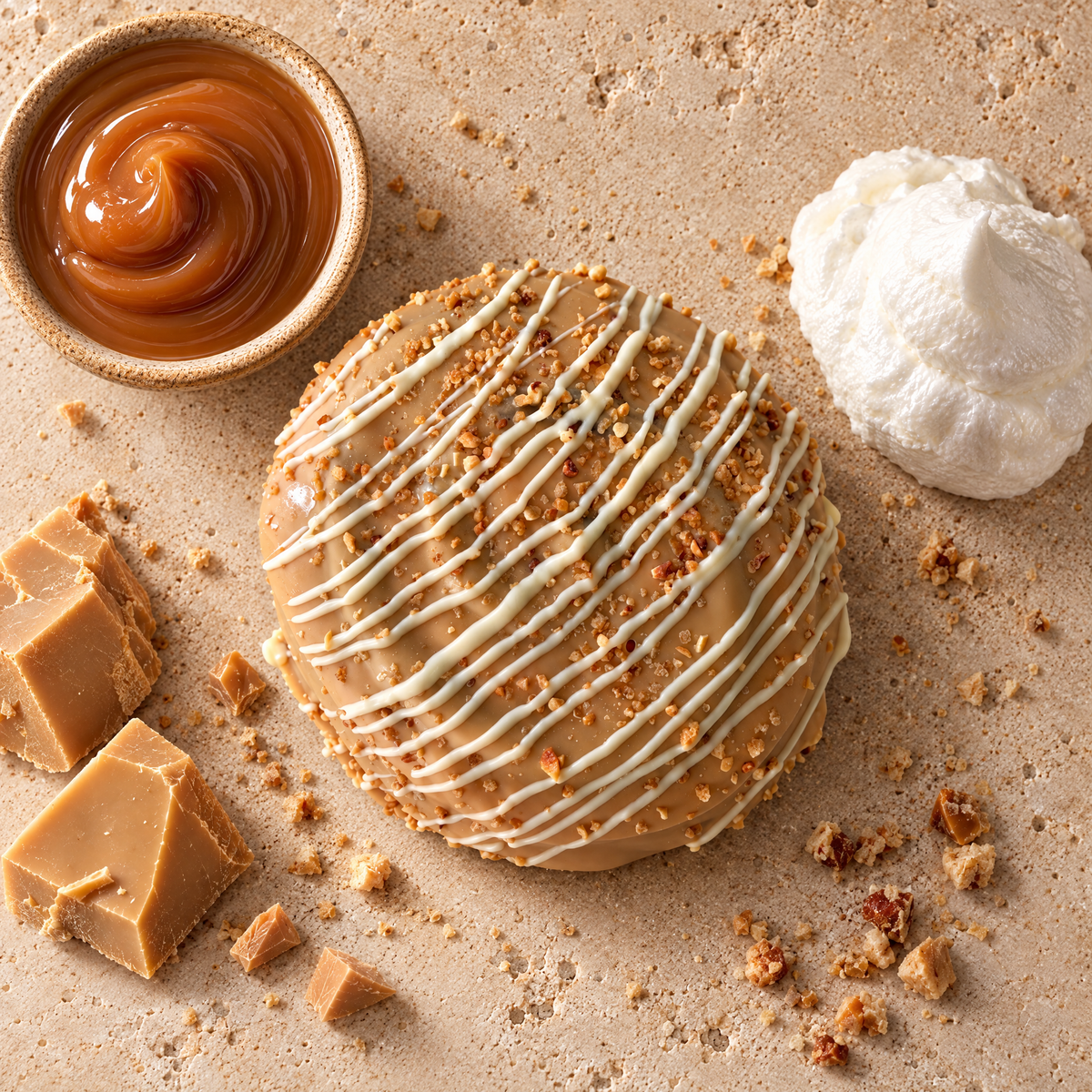 Karamel Flødebolle Cookie