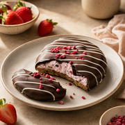 Jordbær Flødebolle Cookie